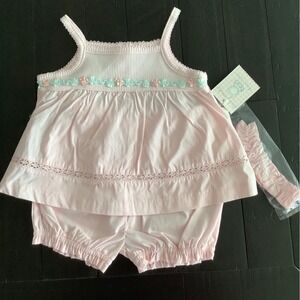NWT Infant‎ Baby Girl's Sun Dress 6-9 months pink (T15) 0109